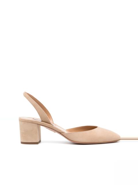 Talita 50mm suede pumps