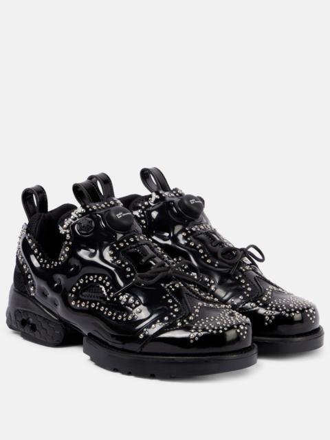 Noir Kei Ninomiya Studded brogue sneakers
