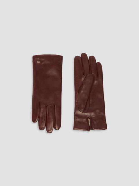 Max Mara Women's Nappa Leather Gloves - Bordeaux