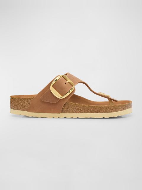 BIRKENSTOCK Gizeh Leather Buckle Thong Sandals