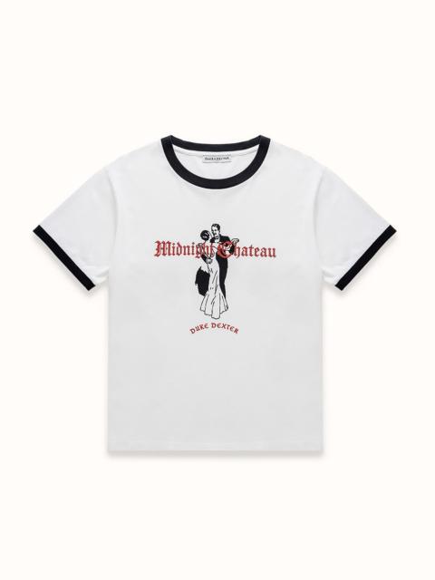 DUKE + DEXTER MC Dancers Vintage White + Black Ringer T-Shirt