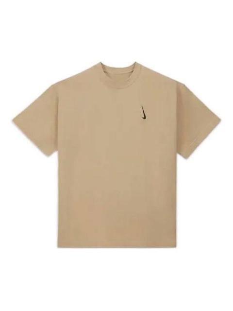 Nike Nike x Billie Eilish Crossover Solid Color Loose Cozy Short Sleeve US Edition Unisex Brown DQ7755-20