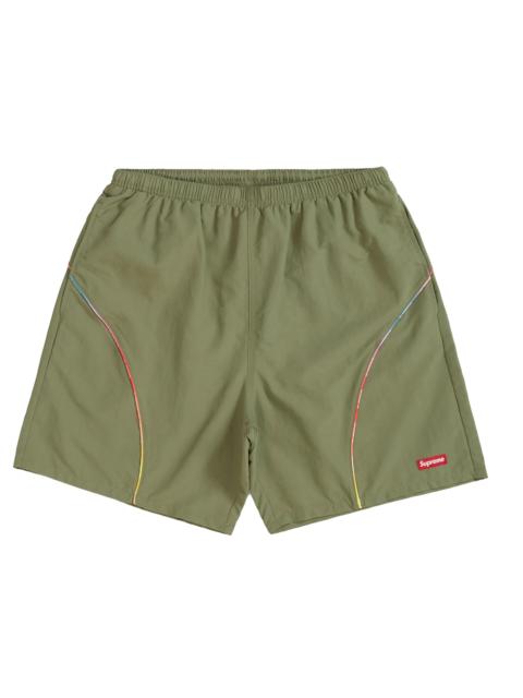 Supreme Supreme Gradient Piping Water Short Olive