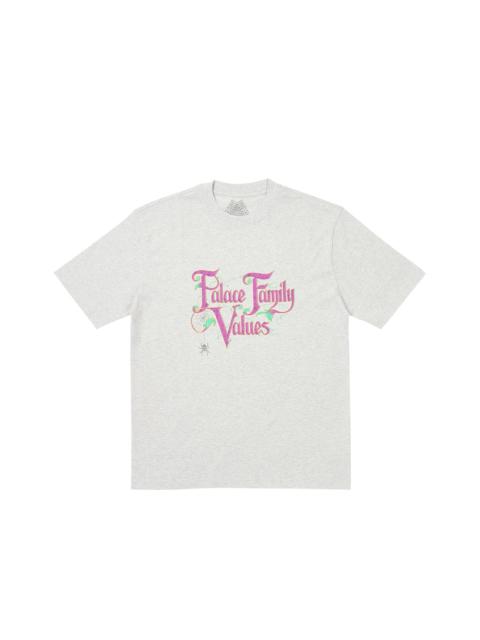 PALACE FAMILY VALUES T-SHIRT GREY MARL