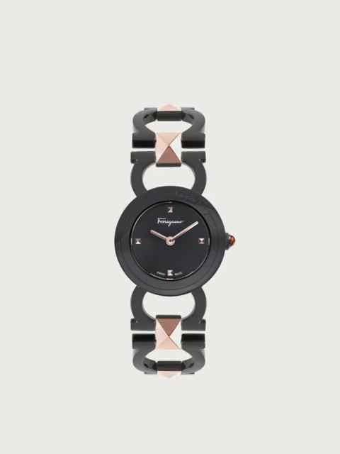 FERRAGAMO DOUBLE GANCINI STUD WATCH