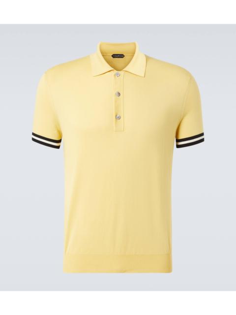 TOM FORD Cotton and silk polo shirt