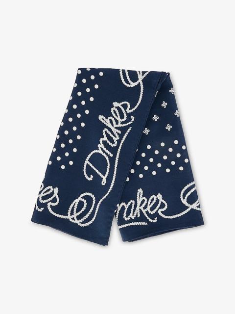 Drake's Rope Border Polka-Dot Silk Bandana