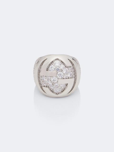 GUCCI Interlocking G embellished ring