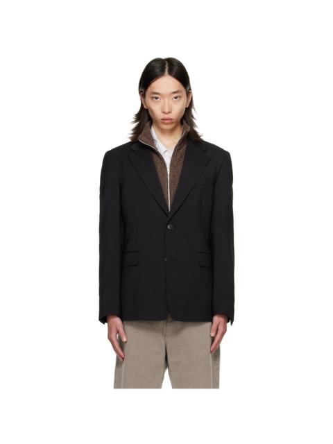 mfpen Black Single Breasted Blazer