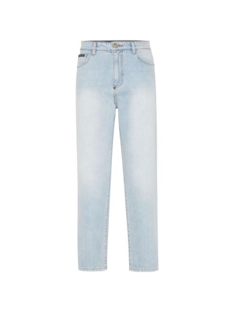 logo wide-leg jeans