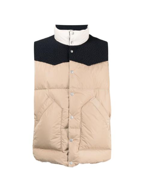UNDERCOVER panelled padded gilet