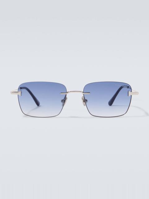 TOM FORD Jake square sunglasses