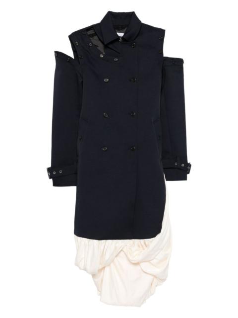 rokh double-breasted mini dress