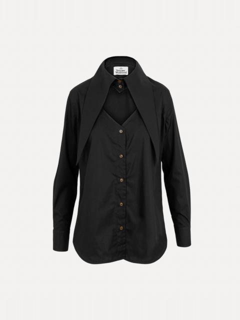 Vivienne Westwood LS Gexy lace-up shirt - Black