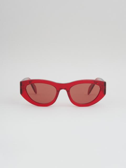 Marni RED ACETATE RAINBOW MOUNTAINS SUNGLASSES