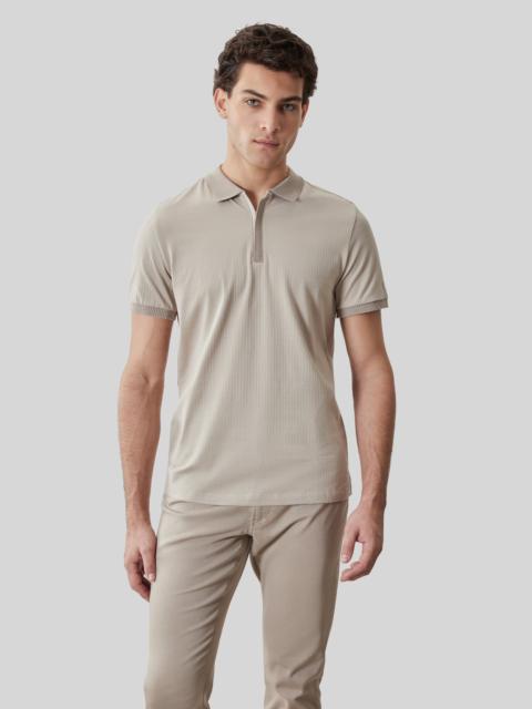 ROBERT BARAKETT Whistler Short Sleeve Covered Placket Polo