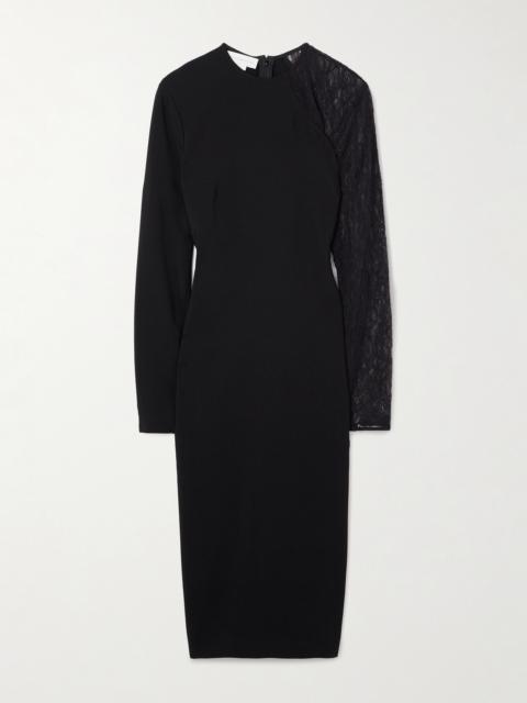 Stella McCartney Miracle Lace-trimmed Crepe Dress