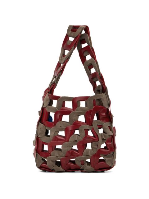 SC103 Red & Brown Links Bag