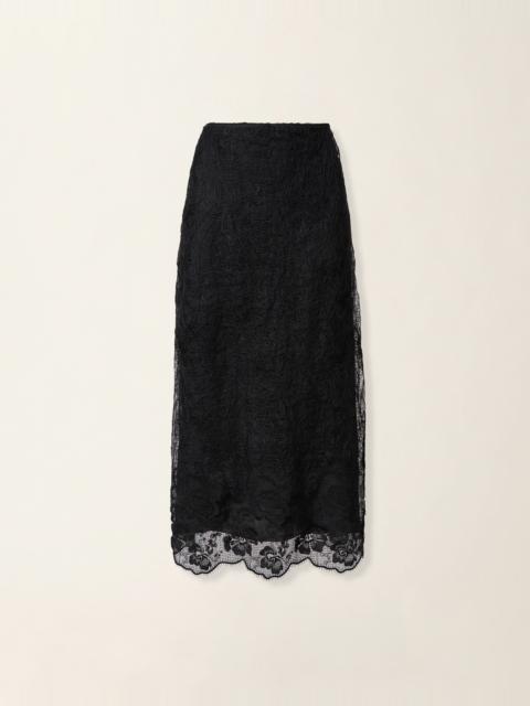 FABIANA FILIPPI Flared midi skirt in embroidered lace