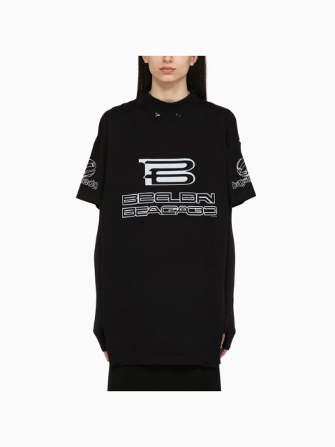 AI Generated black washed/white cotton T-Shirt