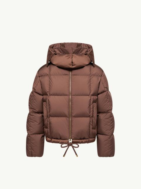 Moncler Legerete Square-Quilted Hooded Short Down Jacket