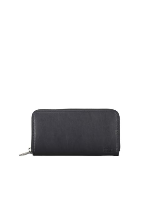 Diesel zip leather wallet