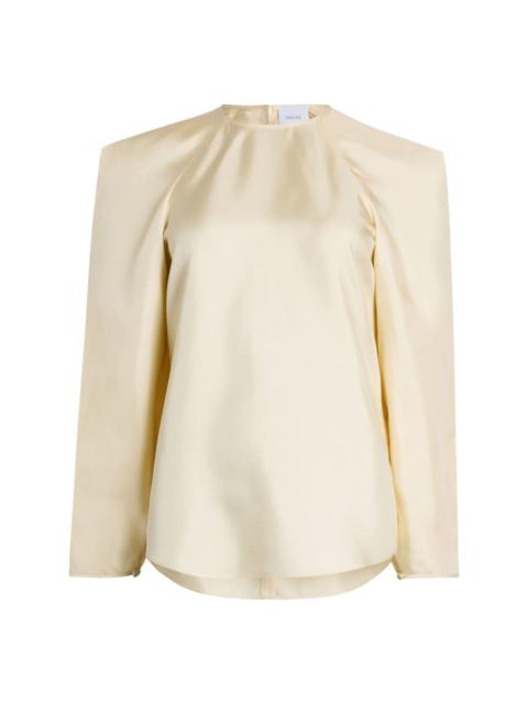 shoulder-pad blouse