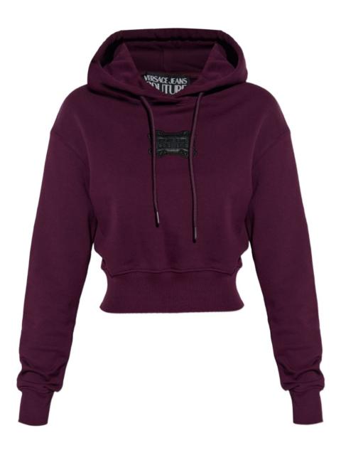 VERSACE JEANS COUTURE logo-patch hoodie