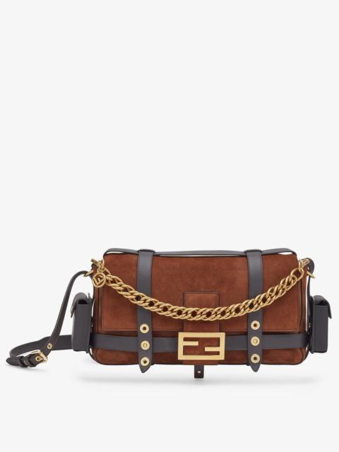 FENDI Brown suede bag