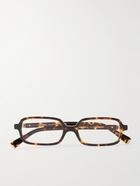 Miu Miu Rectangular-frame Tortoiseshell Acetate Optical Glasses