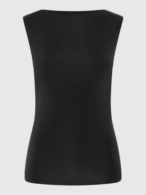 ST. AGNI Cupro Jersey Top - Black