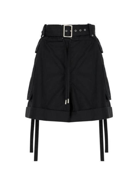 Alexander McQueen belted cargo shorts