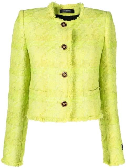 VERSACE cropped tweed jacket