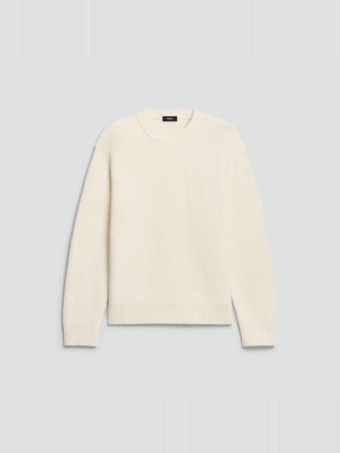 Theory Crewneck Sweater in Cotton Silk Slub