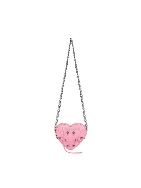 Women's Le Cagole Heart Mini Bag  in Pink