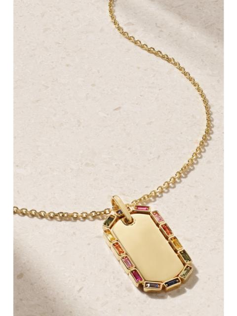SUZANNE KALAN 18-karat Gold Sapphire Necklace