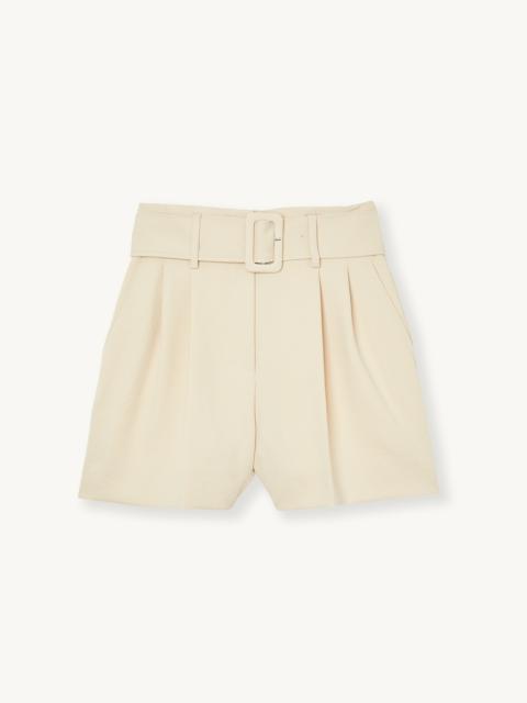 Sandro Flowing high-waisted shorts