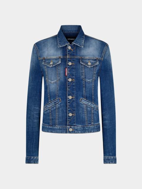 DSQUARED2 MEDIUM CLEAN WASH BOYFRIEND JEANS JACKET