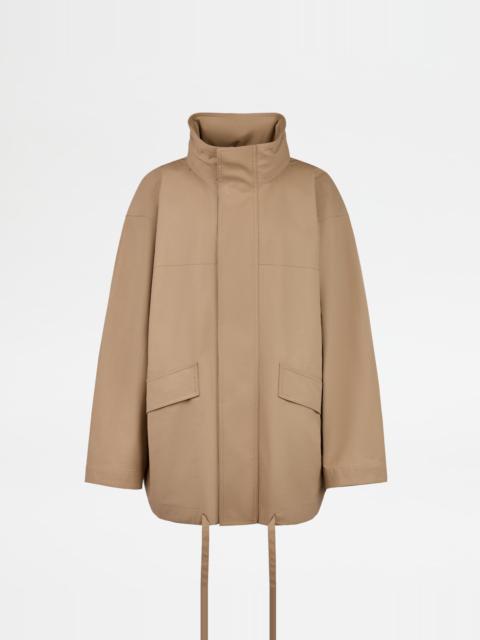Tod's WINDBREAKER IN COTTON - BEIGE
