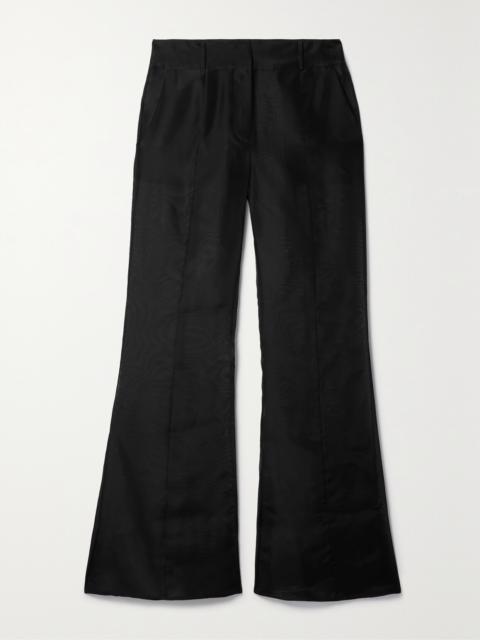 GABRIELA HEARST Rhein Silk-organza Flared Pants
