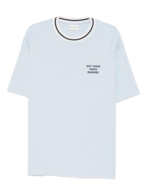 Drôle de Monsieur Drole De Monsieur Slogan Sport Ringer T-shirt