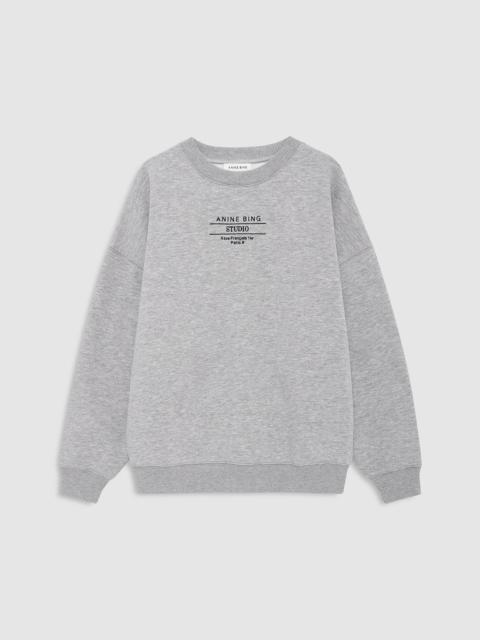 ANINE BING Miles Sweatshirt Studio - Heather Grey