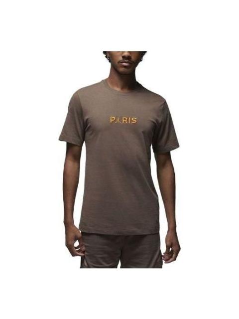 Air Jordan Paris Saint-Germain T-Shirt 'Brown' DZ2940-274