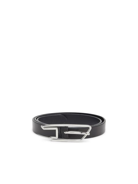 Diesel 2CM BELT IN PULL-UP LEATHER WITH D BUCKLE