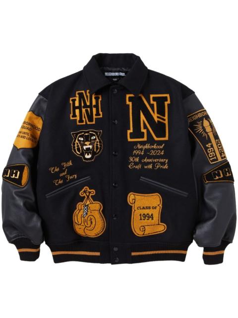 NEIGHBORHOOD patchwork bomber jacket