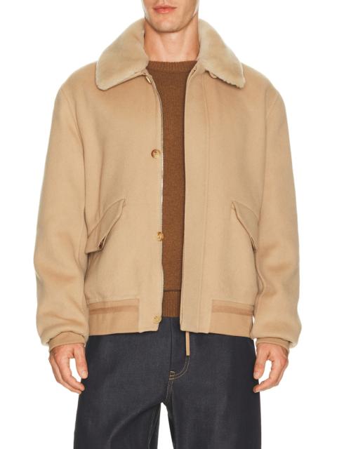 GABRIELA HEARST James Bomber Jacket With Shearling Collar