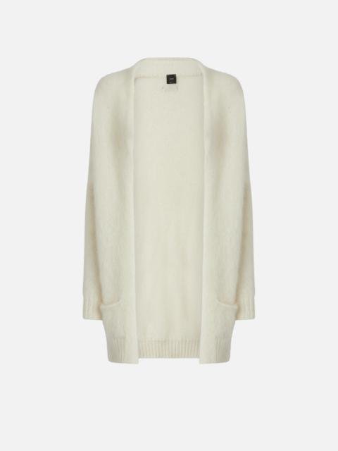 PINKO SOFT CASHMERE AND MOHAIR CARDIGAN WITH POCKETS