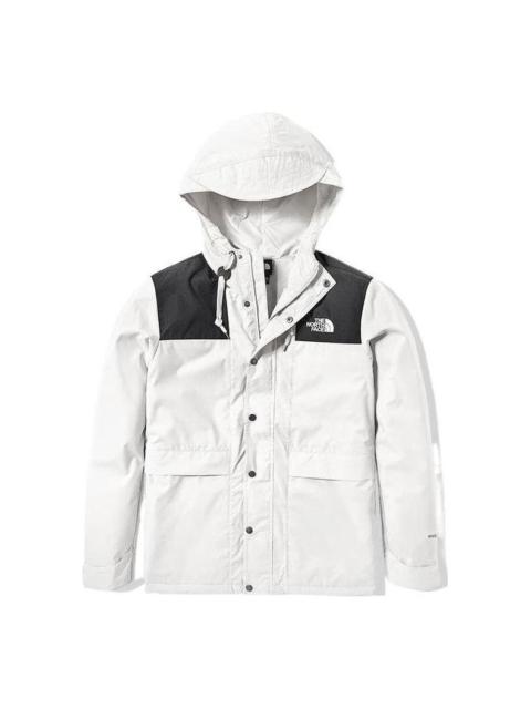The North Face THE NORTH FACE Logo Mountain Windbreaker Jacket 'White' NF0A81NO-FN4