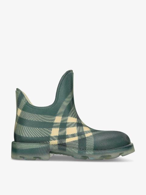 Marsh checked rubber ankle boots
