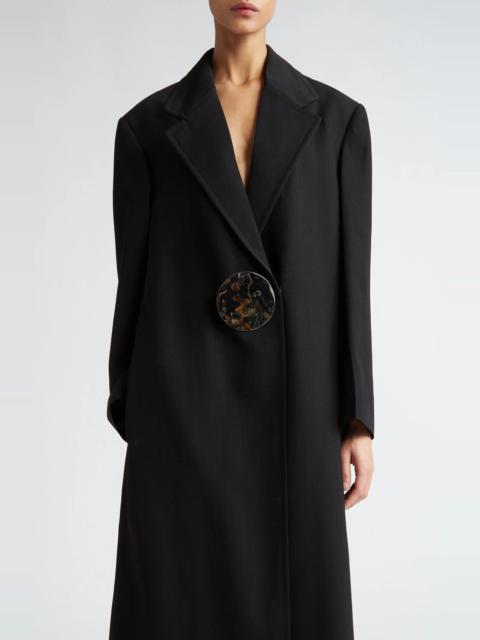 Hammered Disc Longline Coat